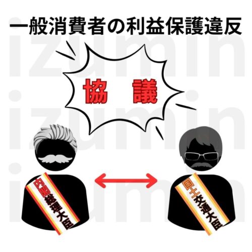 一般消費者の利益保護違反のイラスト